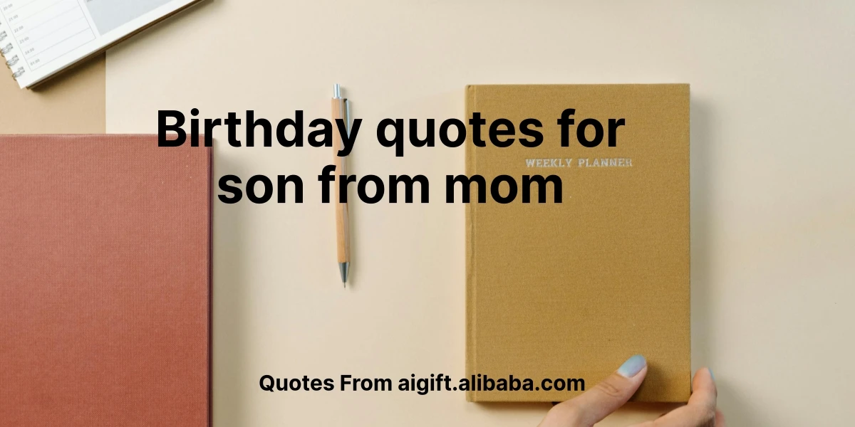 birthday quotes for son from mom