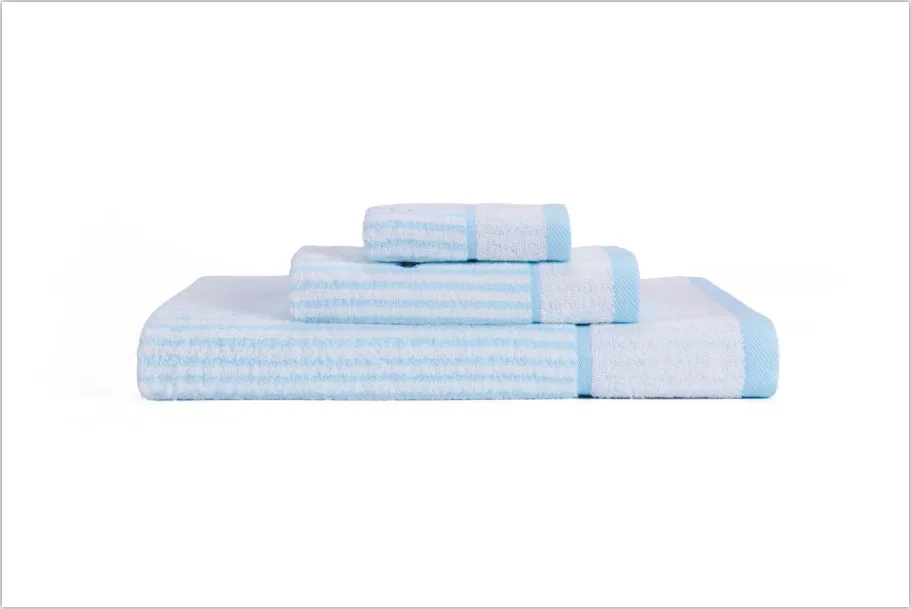 
China wholesale 100% cotton cheap towel 3pcs as 1set pink stripe soft towel wholesale towels cheap household goods 