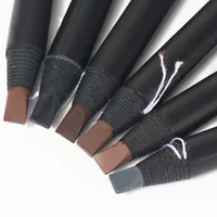

Brown Grey Black Hard Roll Pencil Eyebrow Slim Microblading Brow Eyebrow Pencil Waterproof With Brush Permanent makeup Mapping