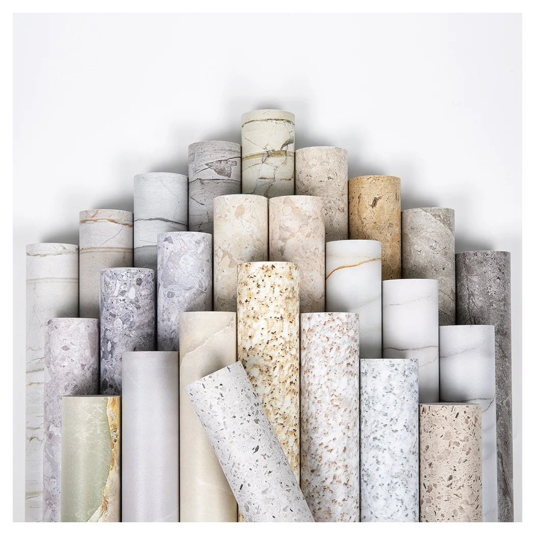 

NEW Marble design decorative self adhesive vinyl film PVC self adhesive decorative film for kitchen bathroom countertop