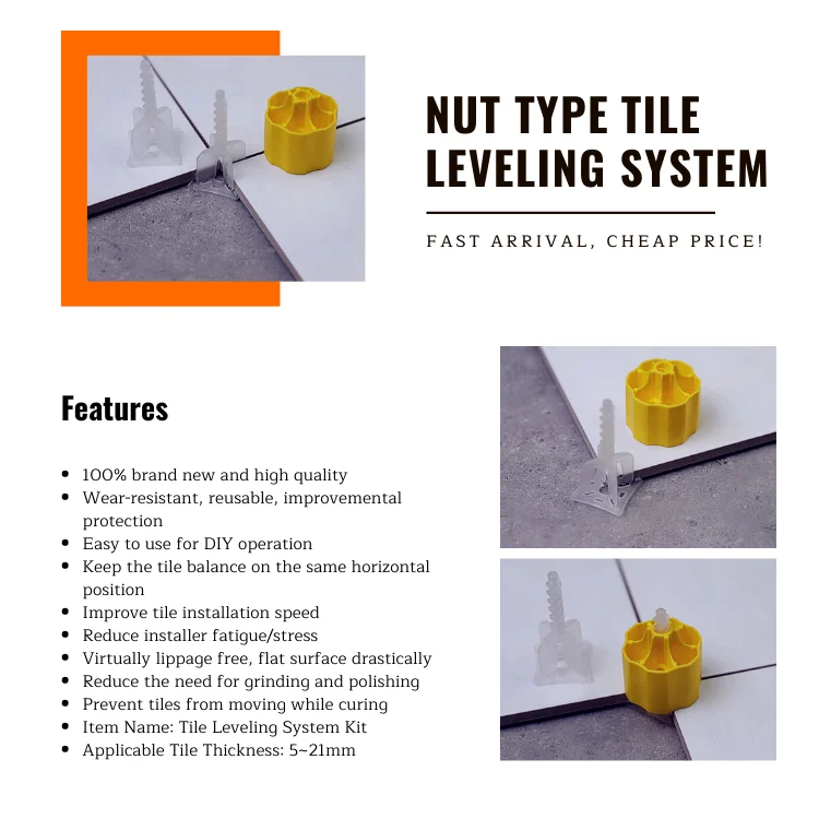 Professional Tile Leveling Tool & Tile Leveling System Spacer Tile