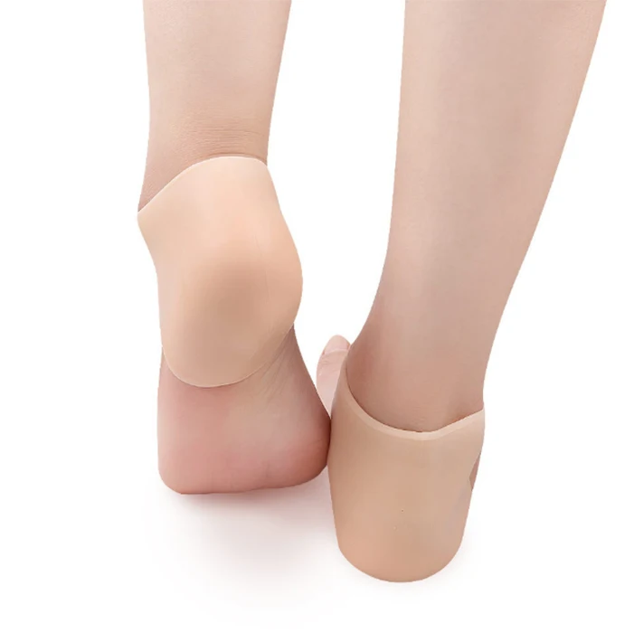 

Ankle Inferior Heel Pain Relief Plantar fashion style pain relief silicone gel heel pad/heel protector, White ,skin , blue, purple
