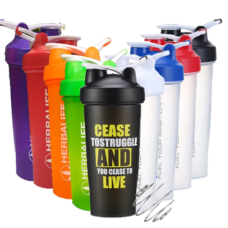 

2021 New Plastic Shaker Bottle Custom Logo Fitness Mixing custom Protein Shaker for Gym Sports