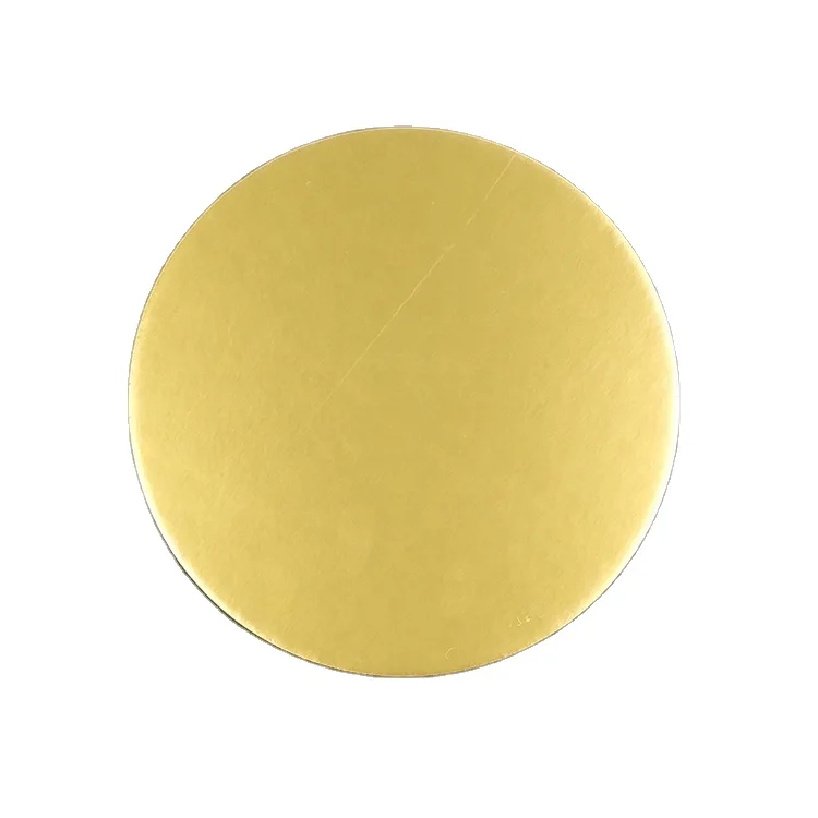 

2021 New Arrival Custom Size Cake Board Gold 2mm Cake Base Round Cake Paper Board Low Moq