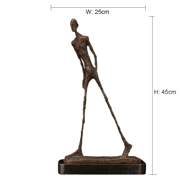 

Abstract bronze Sculpture for Home Desktop Office Decoration Alberto Giacometti Art Sculptures