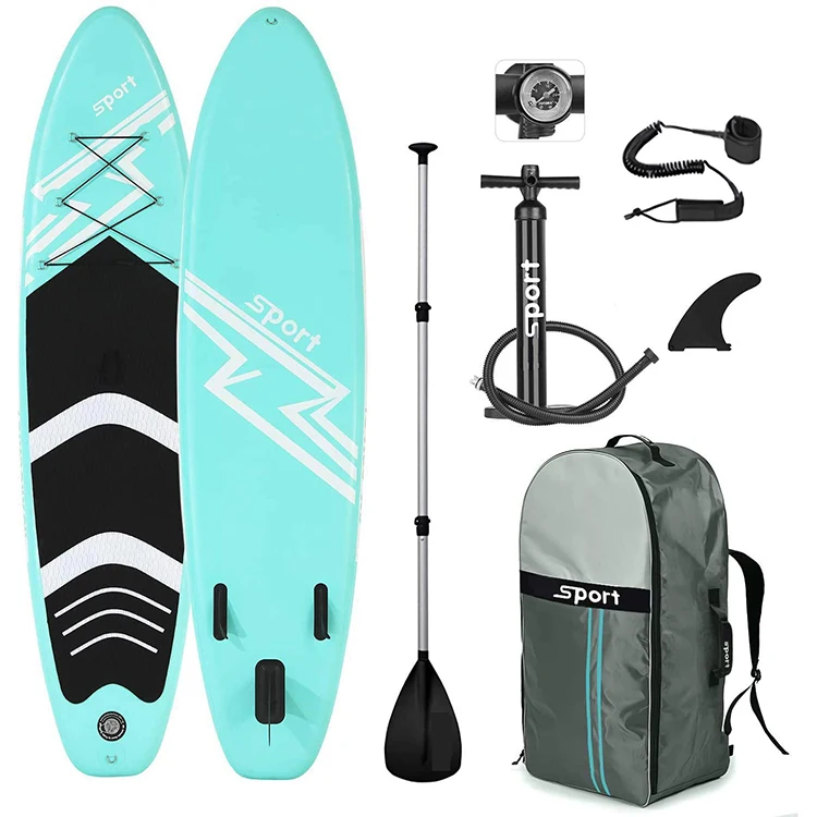 

Inflatable Non-Slip Stand Up Paddle Board With Free Premium Accessories & Backpack