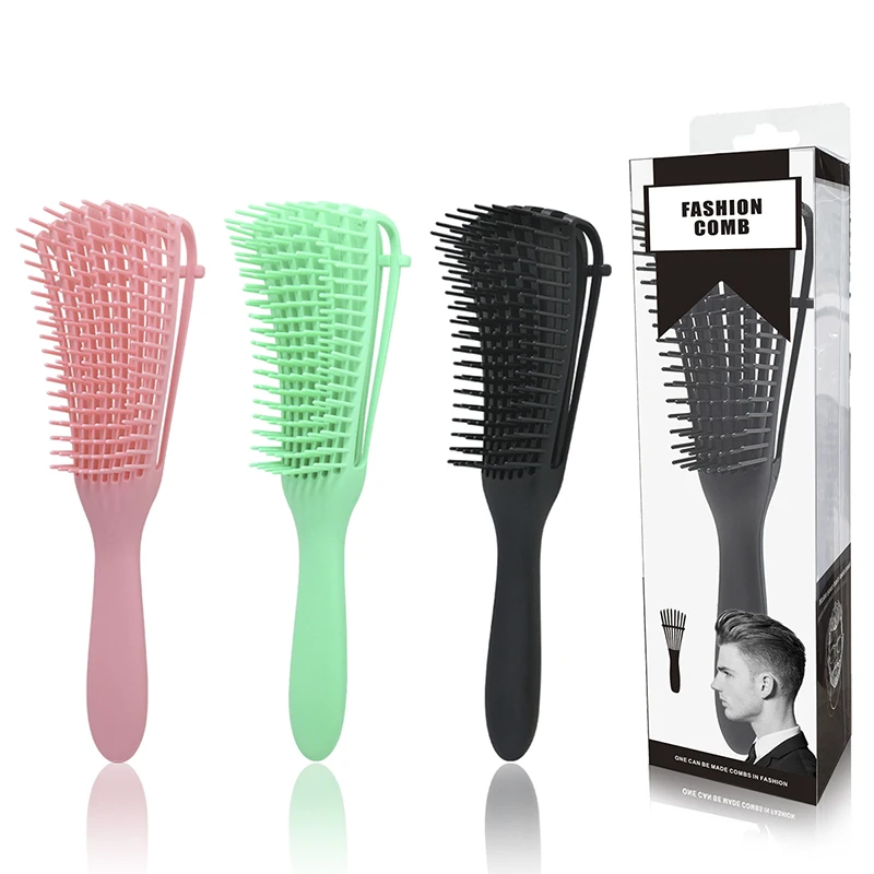 

Popular Women's Hair Detangling Brush Eight Row Octopus Comb Spare Ribs Hair Detangler Brush for Curly Hair