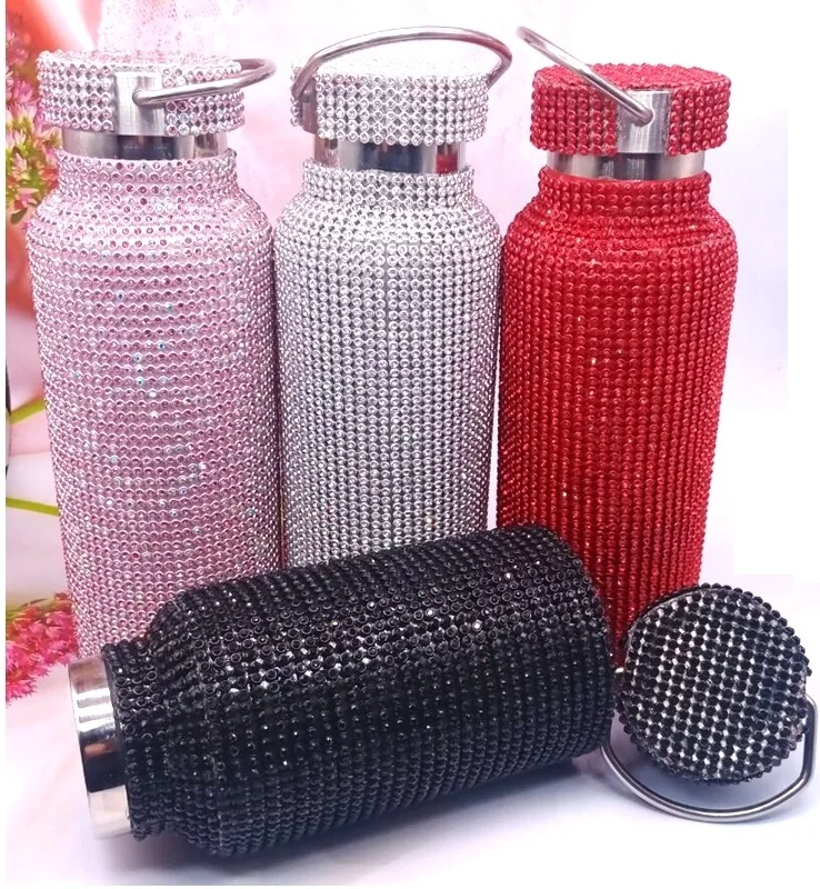 

Luxury Custom Rhinestone Bottle 304 Stainless Steel Bling Cup Glitter Tumbler