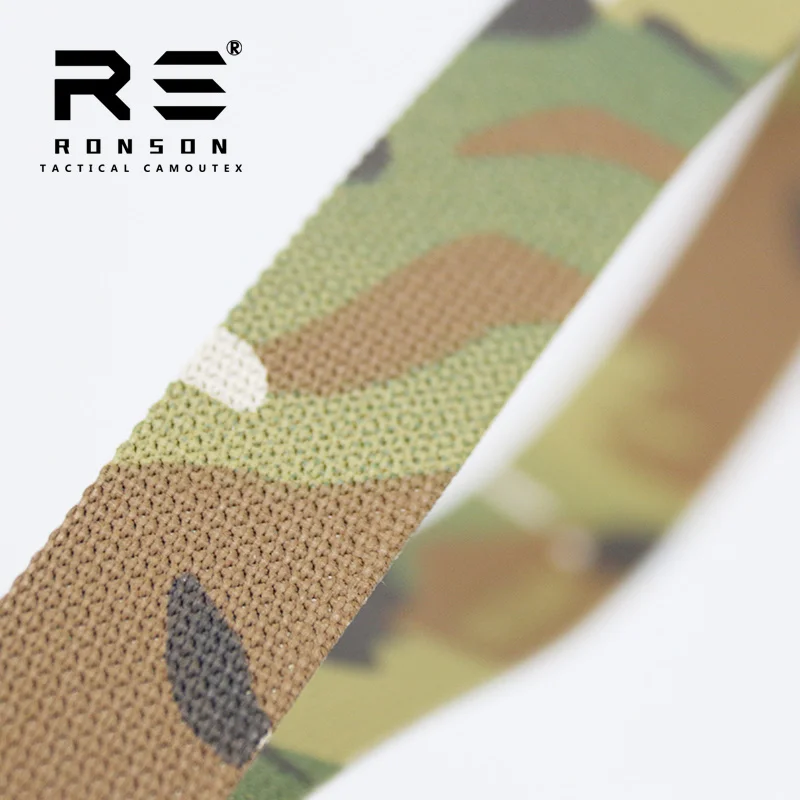 

MULTICAM Camouflage Webbing Tactical 25mm Printed Multicam Webbing Sportswear Shoes Printed Nylon Webbing Strap