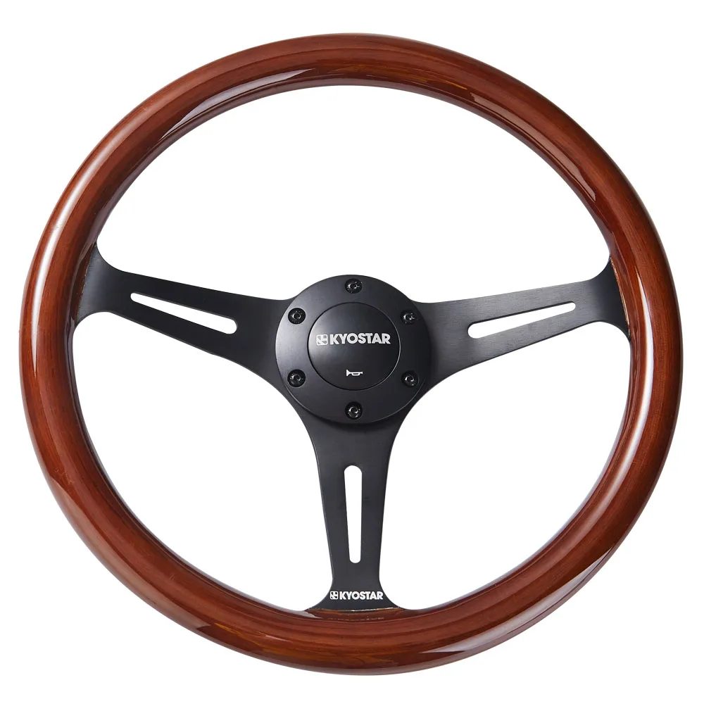 
KYOSTAR 350mm 6 Bolt Classic Wood Grain Steering Wheel 