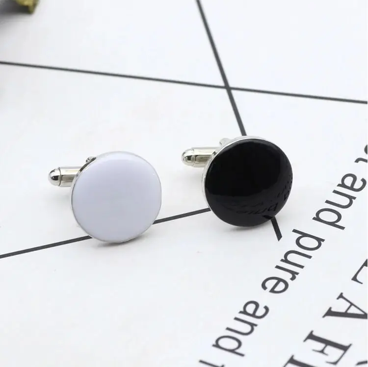 

Round solid men's cufflinks Fashionable French button shirt Sleeve nail