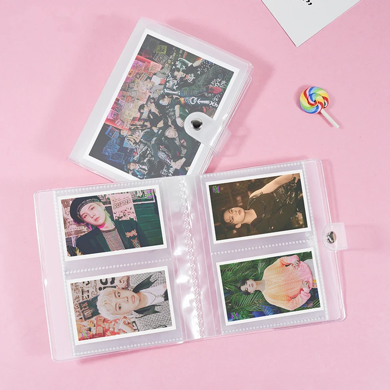 

Hallyu Star Ticket Collection Album Binder Free Photo Card Album Holds 64 cards Transparent Photo Card Holder