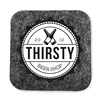 Gifts for old ladies fruit wine bottle absorbent coaster