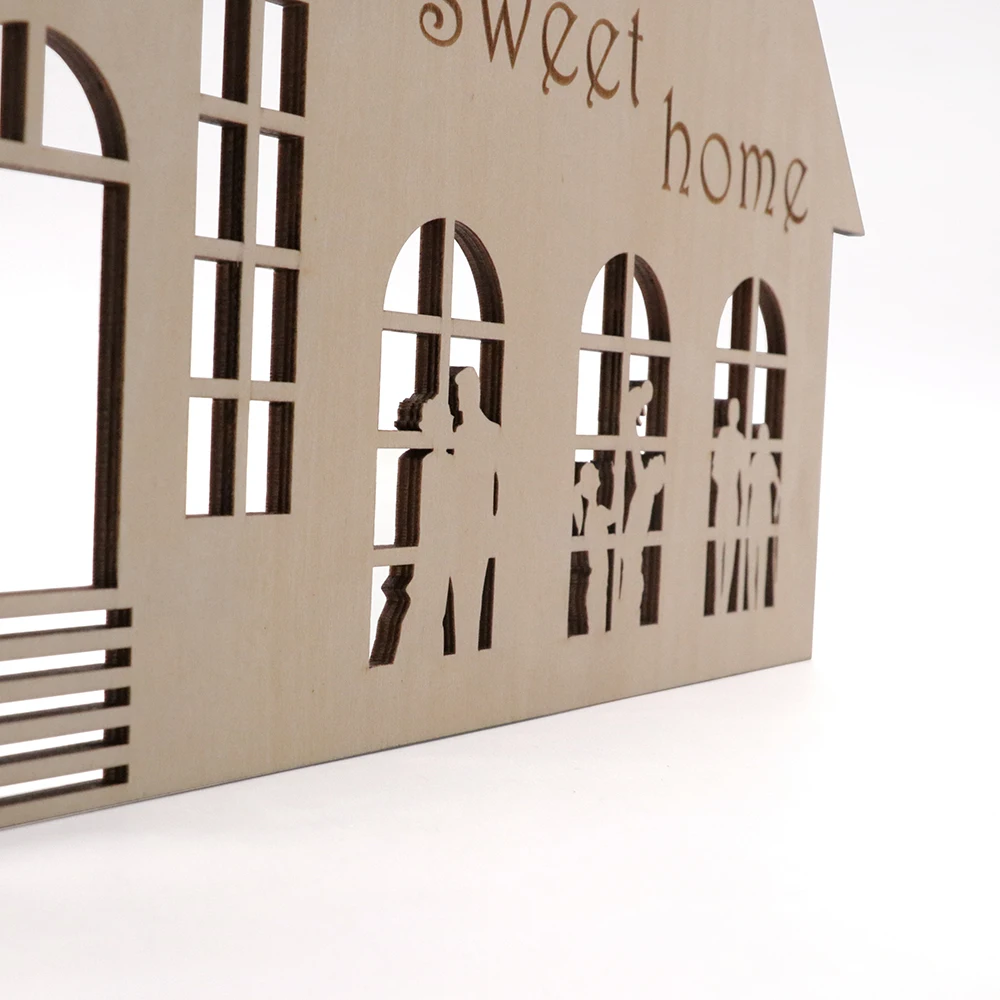 handmade wooden sign home sweet home housewarming gift