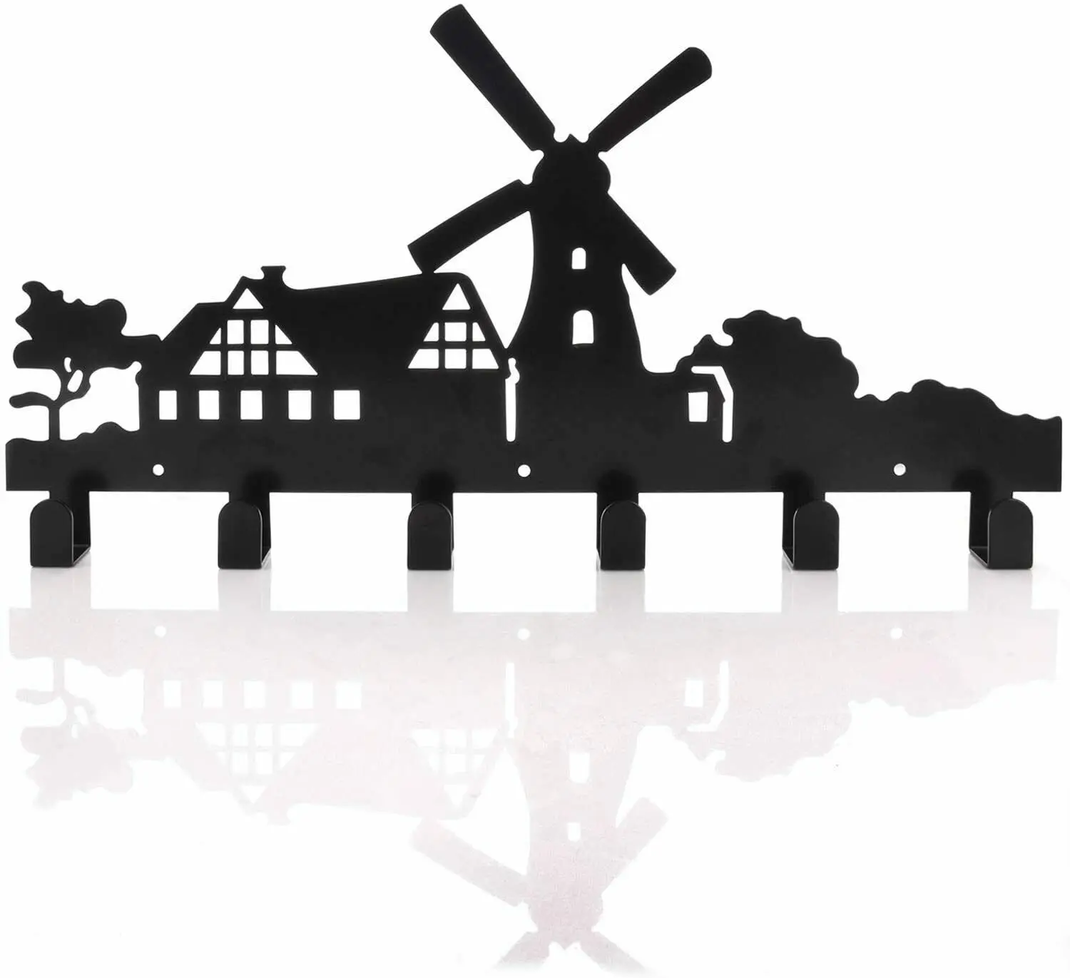

Wall Mounted Coat Hook Windmill Design Cute Metal Heavy Hooks for Bathroom TY2561