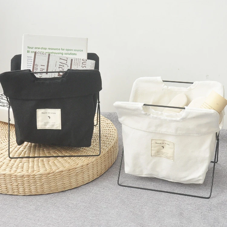 

Nordic Style Cloth Art Receive Basket Desktop Sundry Items Iron Shelf