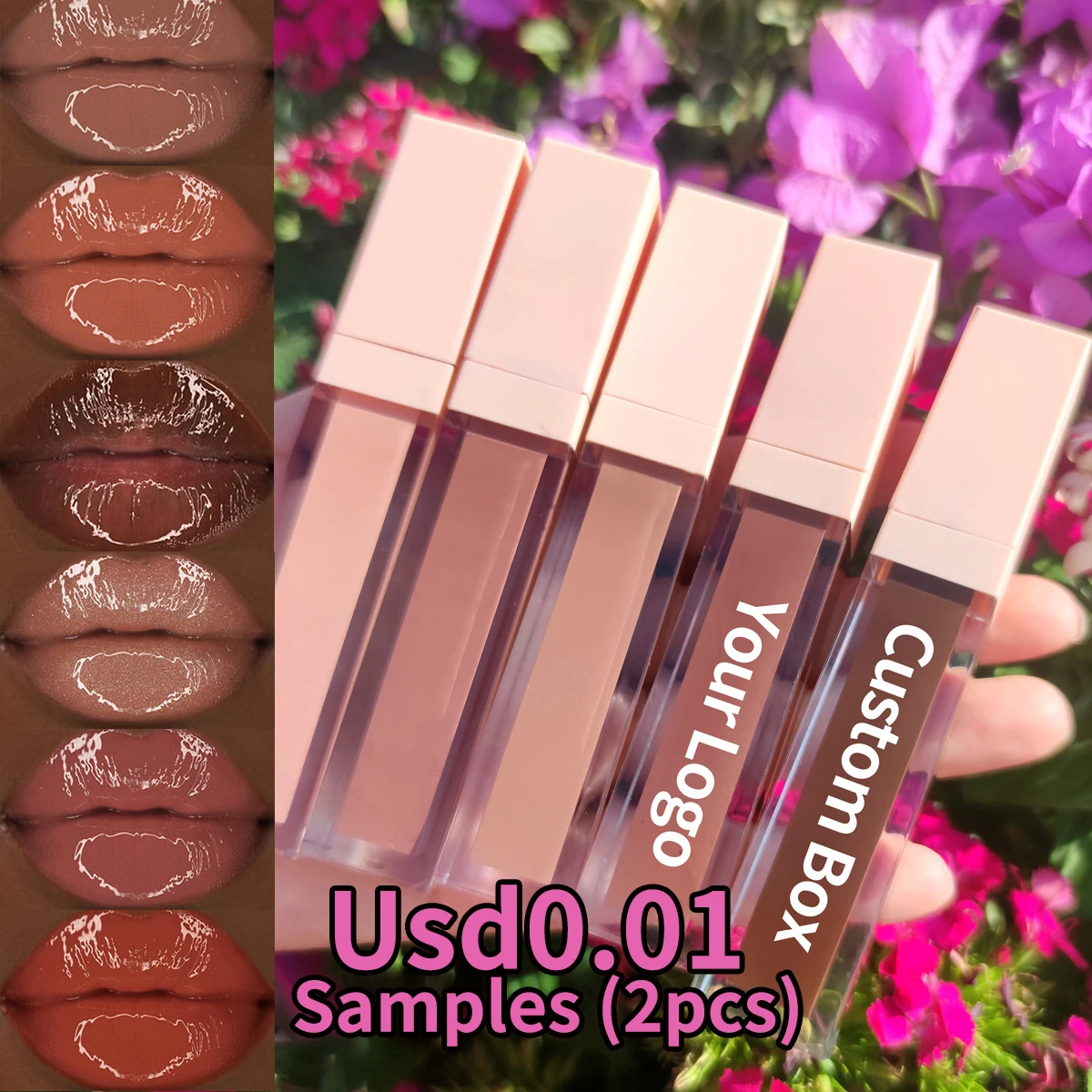 

Custom lip gloss glossy lipgloss private label lip gloss clear lip gloss