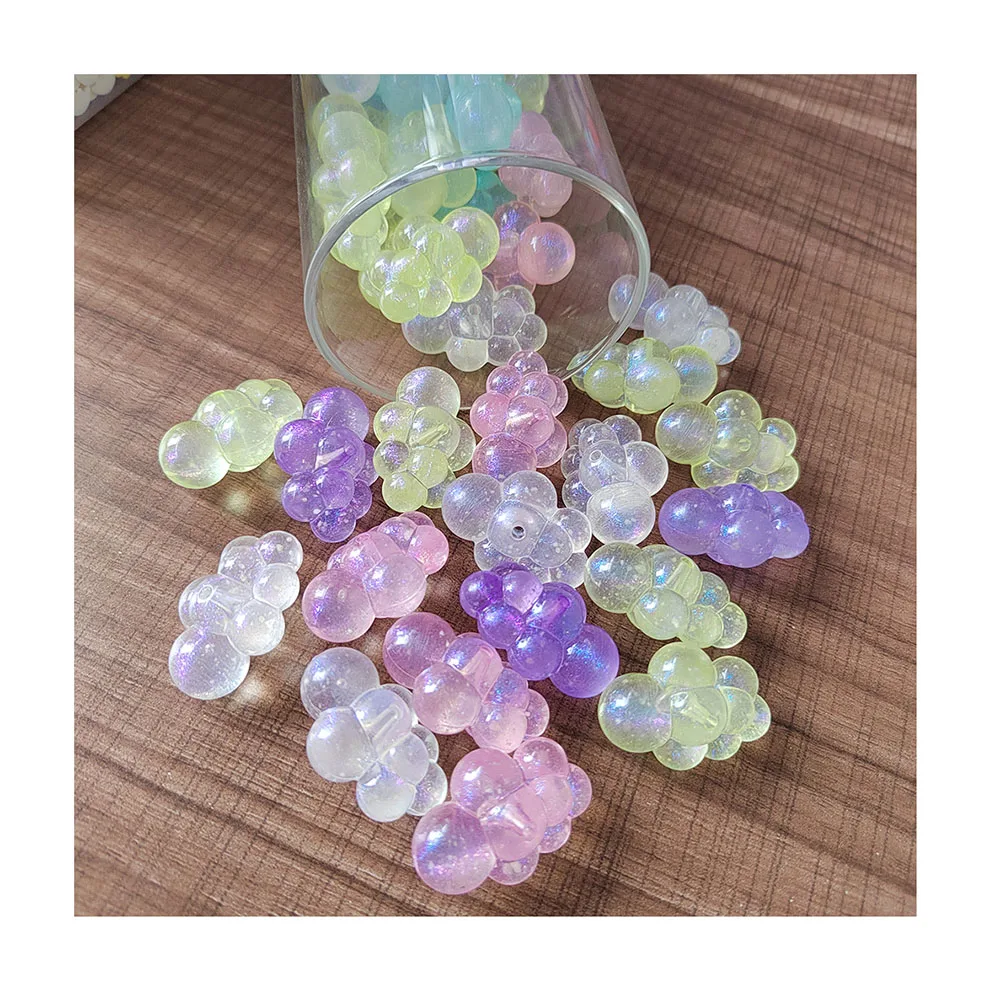 

Colorful Cute Cloud Beads Acrylic Cartoon Flaky Clouds Spacer Necklace Charms Pendant Jewelry Making Accessories