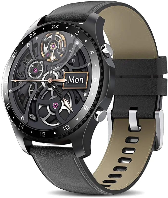 

Online Smart Watch CK30 With Dial Call Fitness Smartwatch Heart Rate Blood Pressure Temperature controller For Smartwatch OEM, Black