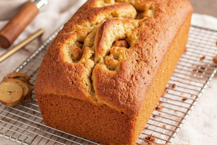 Side-by-side comparison of properly risen cinnamon donut bread versus dense, failed version