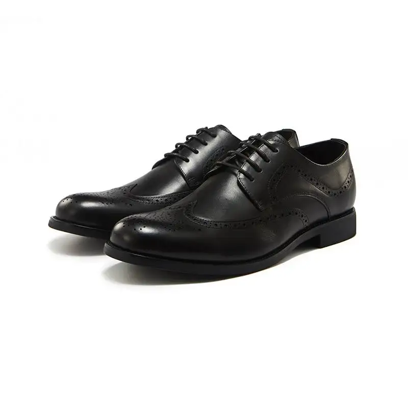 

Wholesale Office Leather Shoes Slip-on Design Cow Leather Dress Shoes Men Business Shoes
