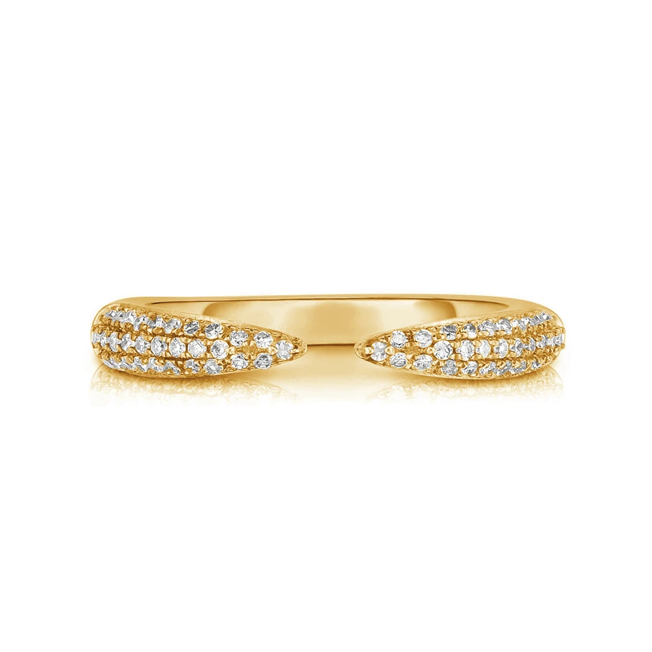 

wholesale 18k gold plated fine jewelry supplies 925 sterling silver fashion diamond dainty claw stackable ring