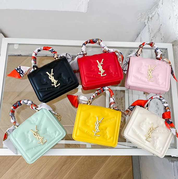 

wholesale 2021 Fashion ladies messenger small purse bags kids handbags mini handbags for women with chain, Custom choose