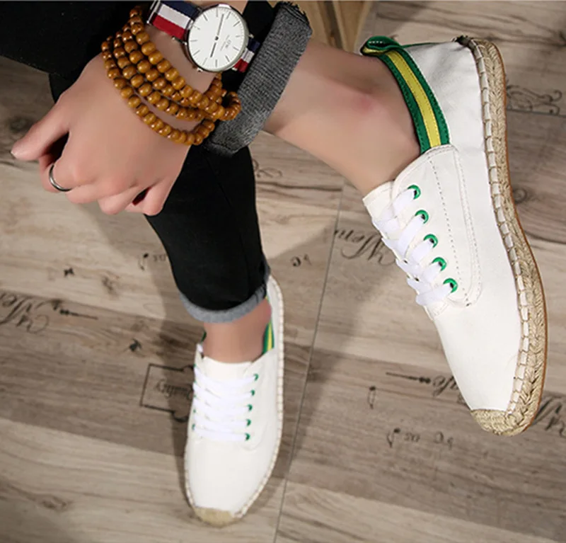 

New model fashion executive custom made to order espadriles shoes, 3 colors