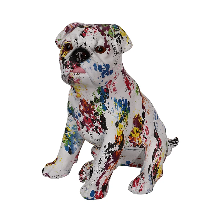 

Wholesale factory price resin crafts animal, garden decoration dog art sculpture and polyresin dog figurine,