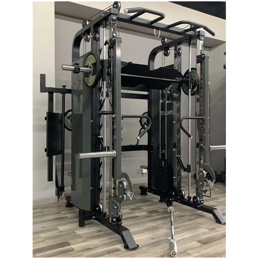 

Factory price strength fitness Multi trainer equipment Squat Rack machine Smith Machine, Customized