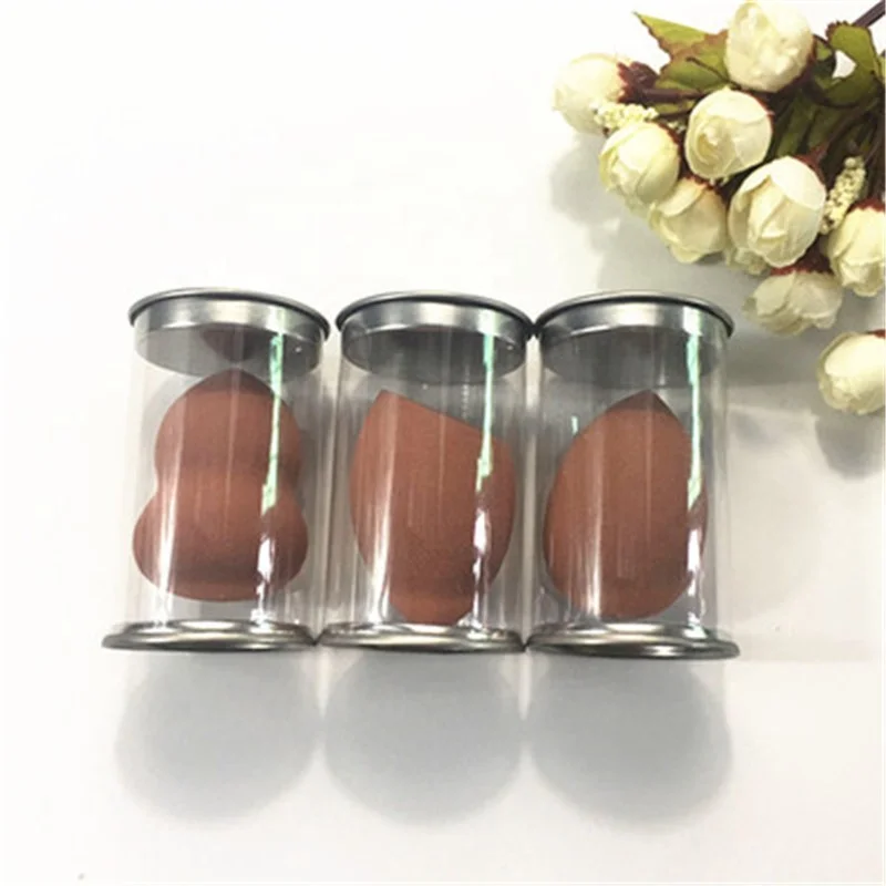 

Mlik Tea Waterdrop Makeup Puff Sponge Blender Beveled Gourd Cosmetic Puff with Transparent Bottle