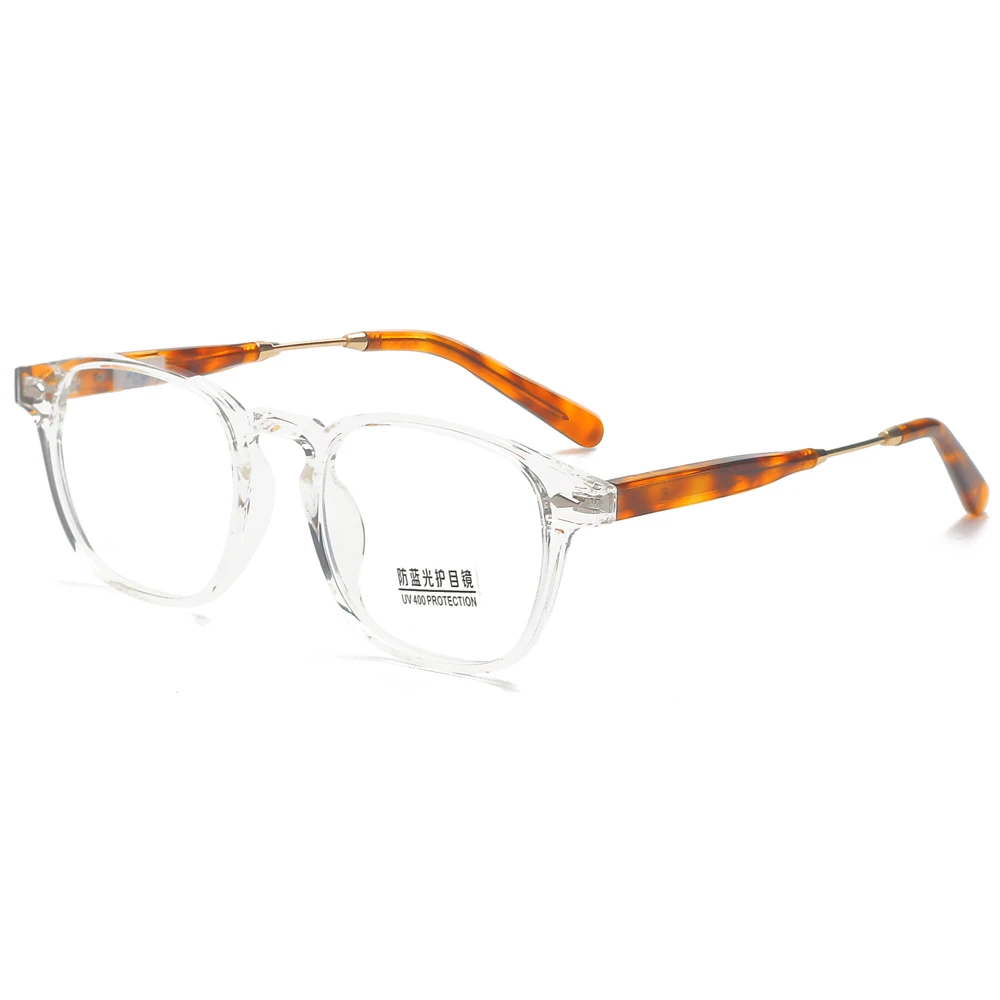 

Fashion rivet eyeglasses for men acetate TR90 women black high quality glasses optical square