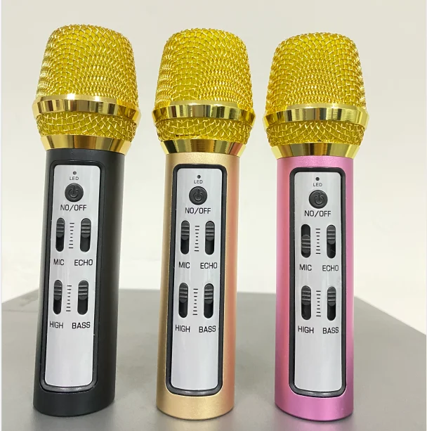 

Mini Handheld Portable Wireless Karaoke Microphone Singing Studio Recording Mic for Phone