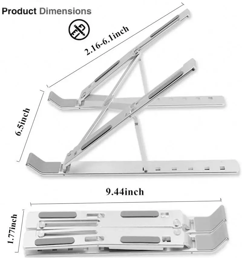 

Detachable laptop stand HOPrv computer table, Black, silver, pink