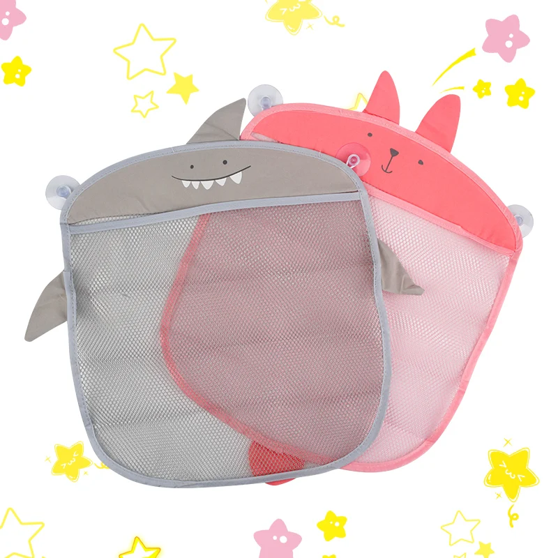 

Mesh bag bath toy organizer bathtub toy holder net bags make baby bath toy storage easy suction basket cartoon animal shapes, Picture