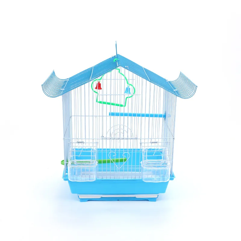 

Hot Sale Hard Iron Portable Canary Cage Bird Cage Parrot House 30CM, Blue/green/red