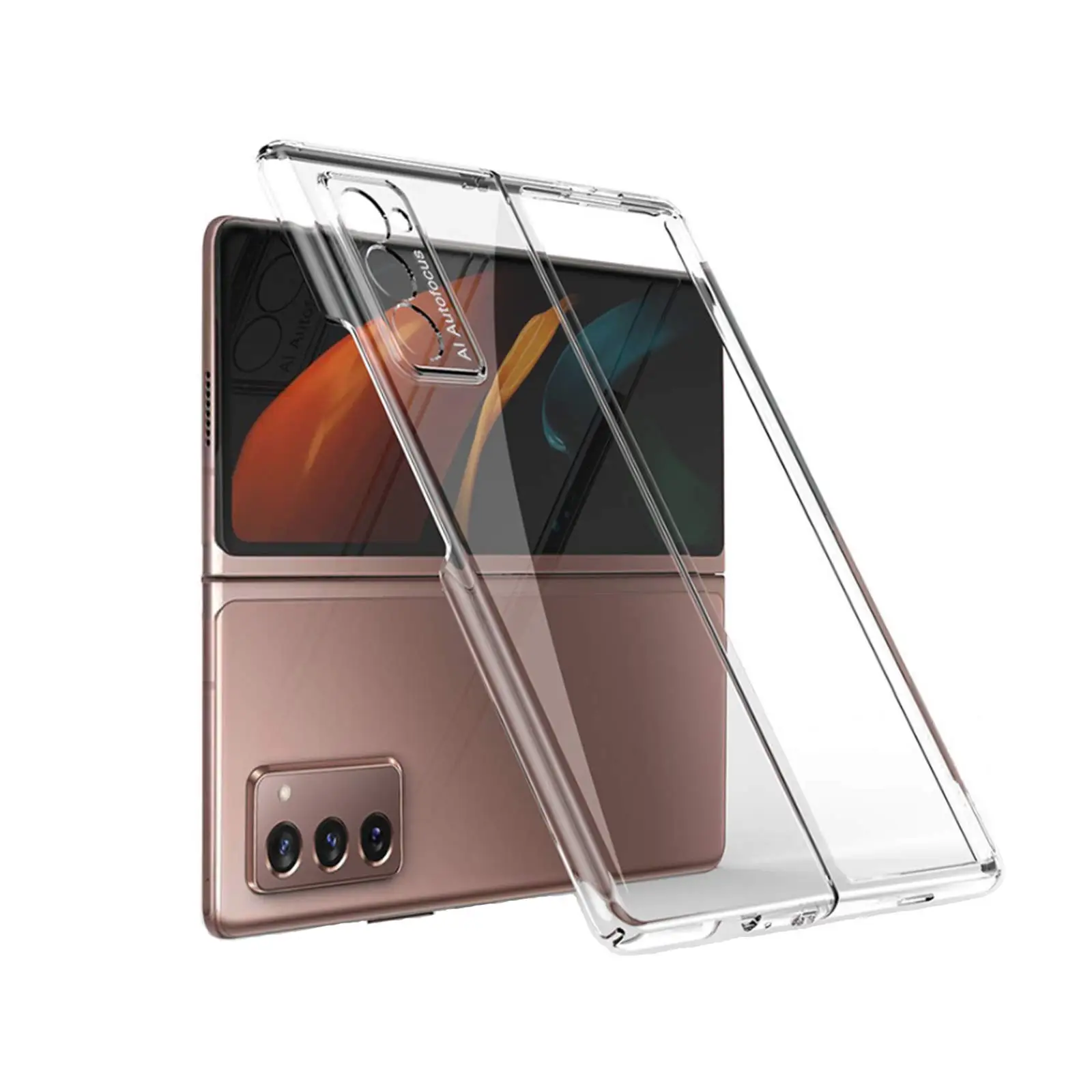 

2021 New Phone Case for Galaxy Z Fold 2 5G, Ultra-Thin PC Hard Protective Case for Samsung Galaxy Z Fold 2, Black, blue, red