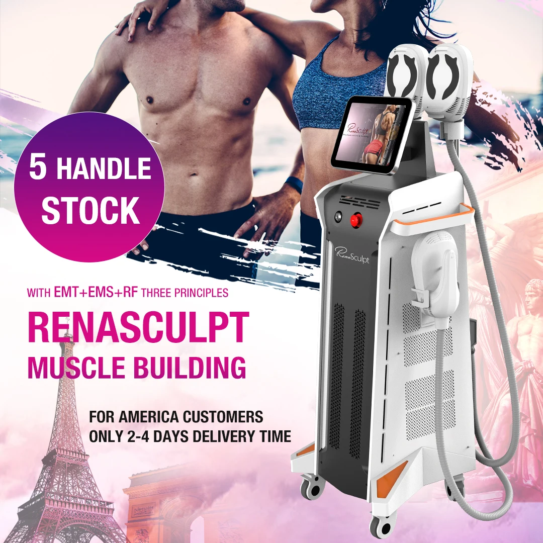 

15 Tesla Ems EMT Synchronous RF Body Slimming Renasculpt FE60 Muscle Stimulator Ems Sculpt Machine