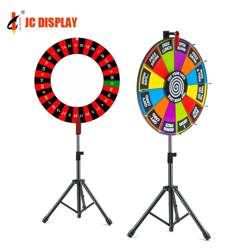 

Carnival Game Prize Acrylic 16 Color Lucky Wheel Of Fortune Lottery