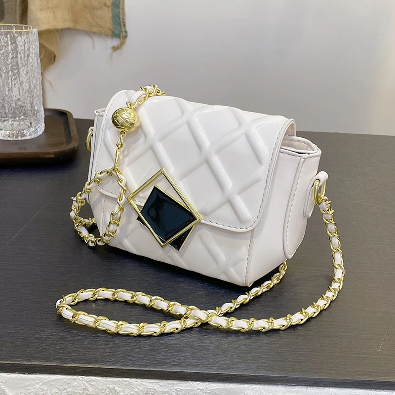 

Drop shipping Luxury brand rhombus decoration ladies small shoulder bag women handbag and purses, Multicolor