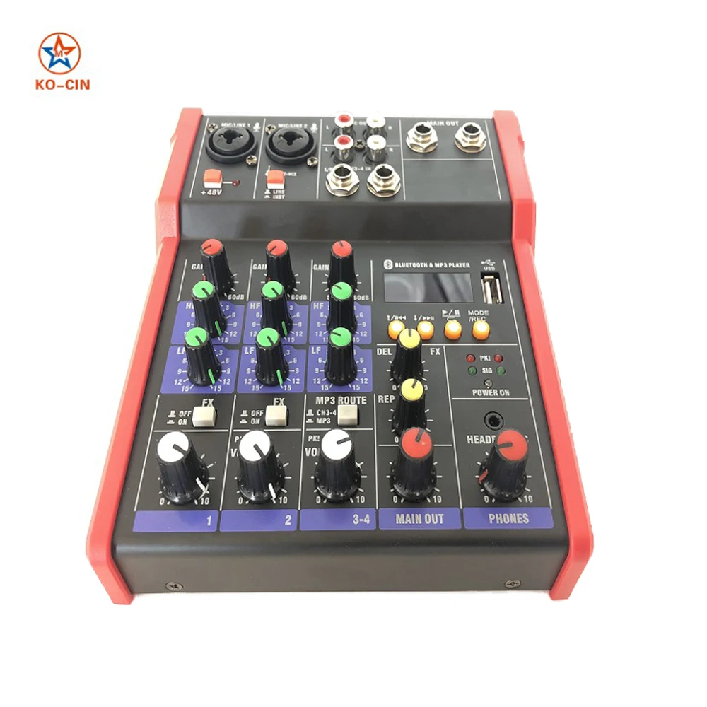 

Hot Sale USB Audio Mixer Console sing Consola MP3 Player digital audio mixer