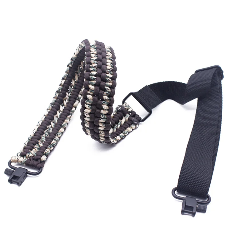 
Extra Wide Adjustable 2 Point Hunting 550 Paracord Gun Sling for Rifle and Shotgun 