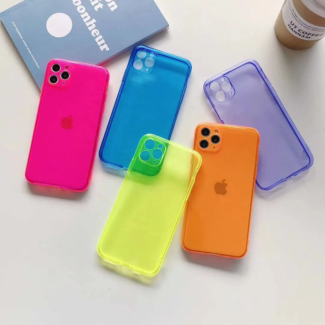 

For iPhone 11 Case,High Quality shockproof luminous phone case Fluorescent smart phone case for iphone 11 pro