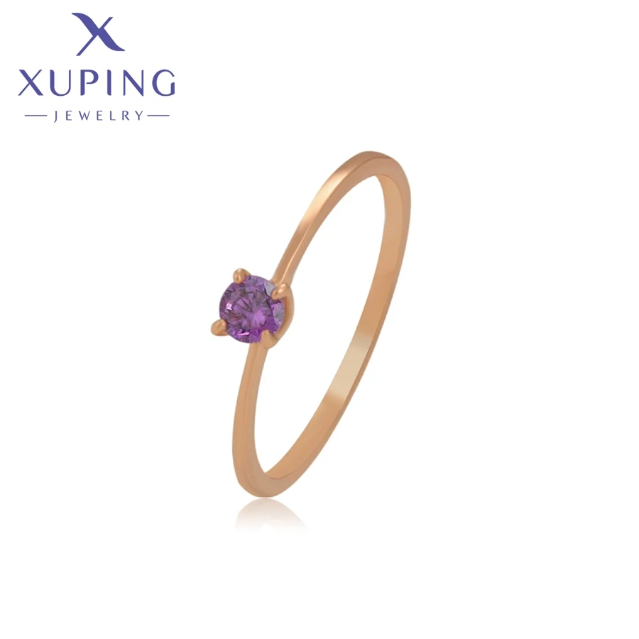 

A00725467 xuping jewelry High Jewelry Fashion Simple Casual Party Ring Rose Gold Elegant Trend Ring For Women