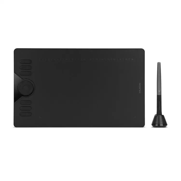 

Huion HS610 One of the most popular graphic tablet of 2020 Compact design Tablette graphique, Black
