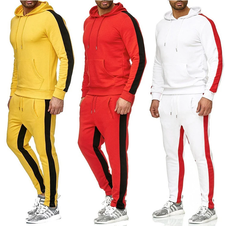 

2021 hot selling men cotton set fashion men tracksuit set jogger two piec hoodie set men