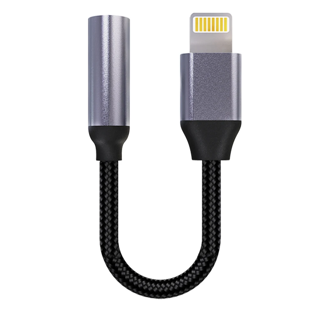 

Hot Selling Cheap OEM lighting to 3.5mm audio adapter with blue tooth calling