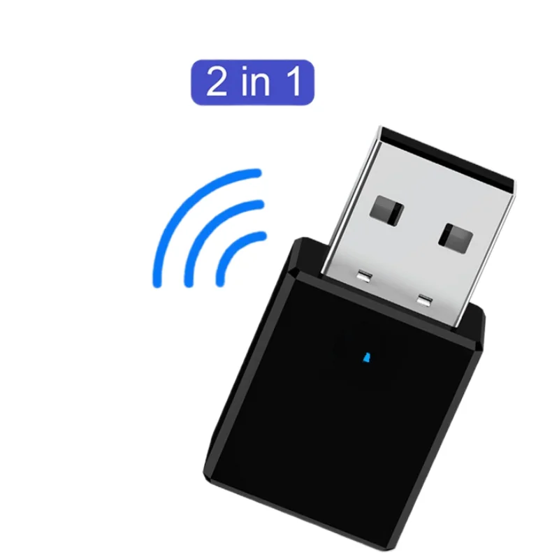 

USB Bluetooth 5.0 Receiver Transmitter 2 In 1 RX TX Car Kit Stereo Music 3.5mm AUX Audio Wireless Handsfree Adapter Headphone