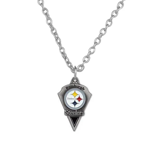 

Silver plated NFL Pittsburgh Steelers Championship individuality pendant necklace