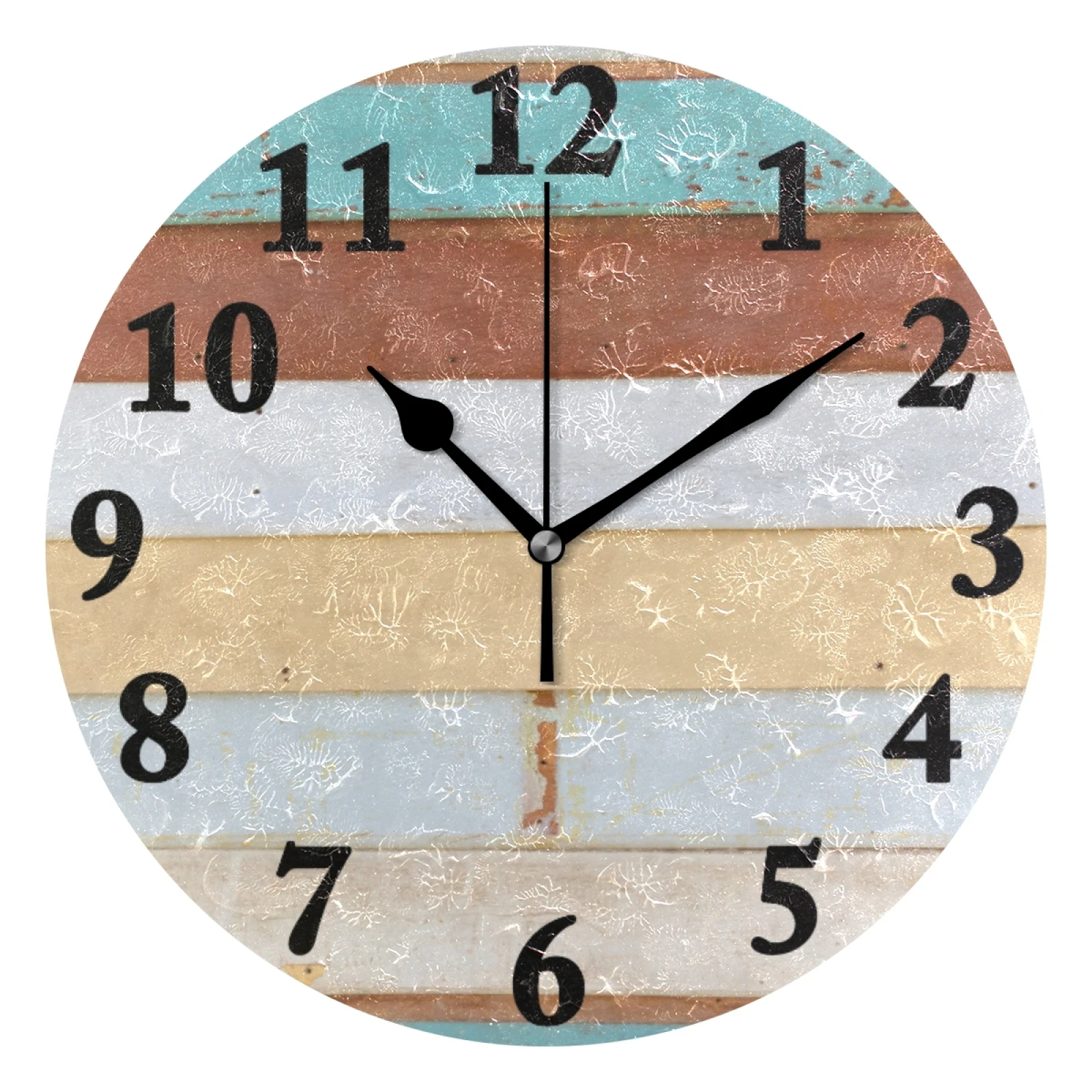 

Amazon explosion models European retro MDF wooden wall clock creative home decoration clocks customs logo, Customized color